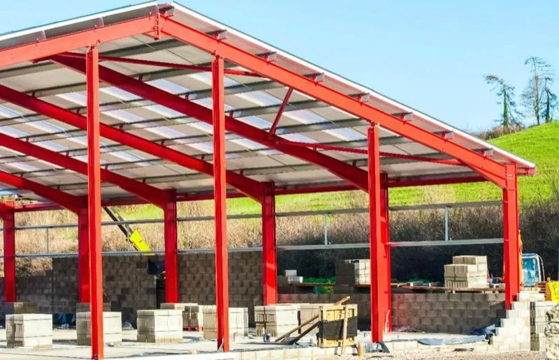 Steel Installation in Progress